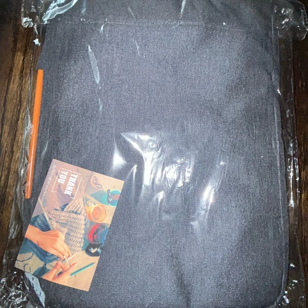 Minimalist Gray and Orange electronic Sleeve with Protective Padding